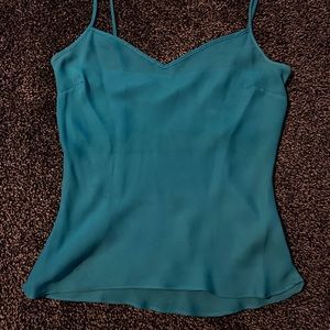 BLUE SHEER TANK TOP